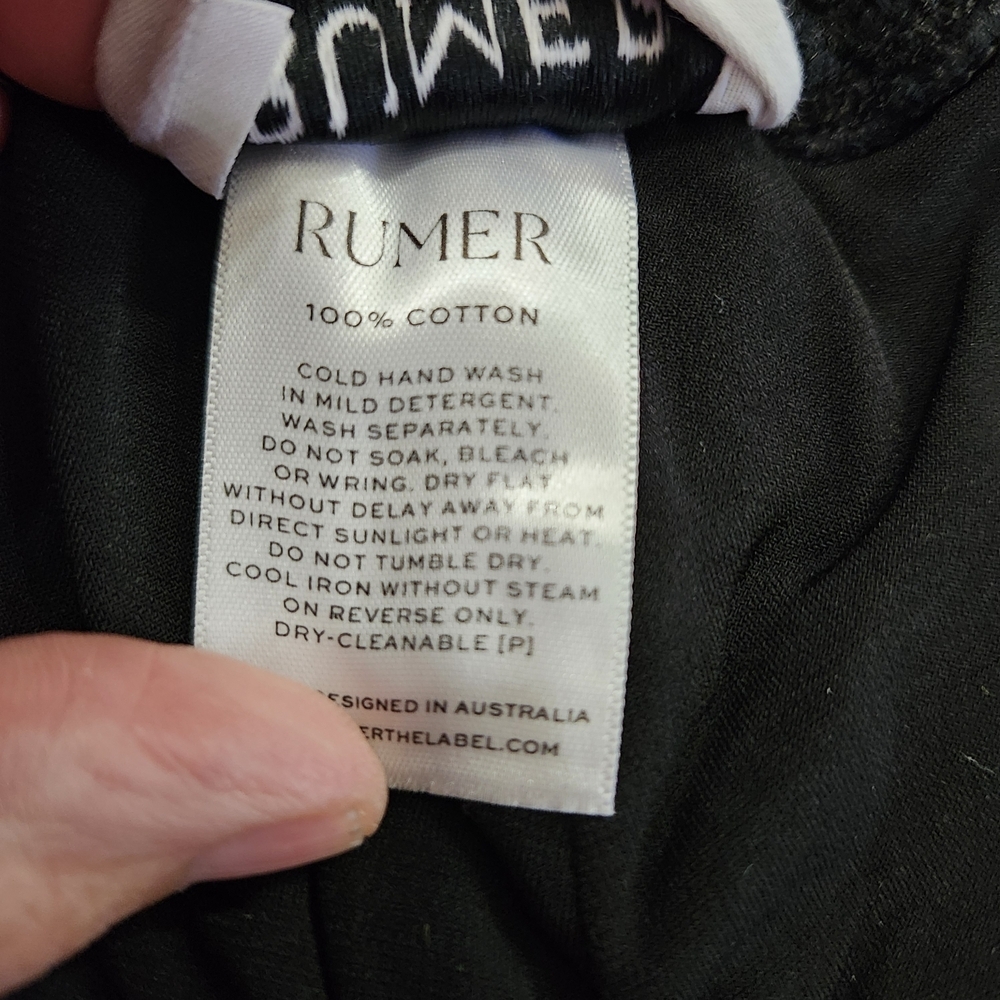 NWT Revolve Rumer Black Ines Triangle Crochet Swim Top. Sz L - Picture 5 of 8
